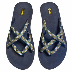 Teva Strappy Flip Flop Sandals Size 7